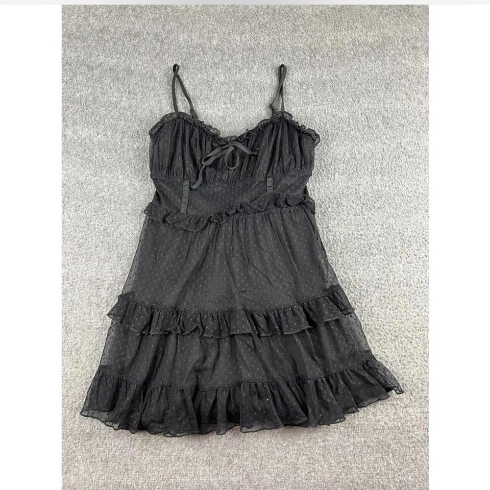 Black lace mini Dress